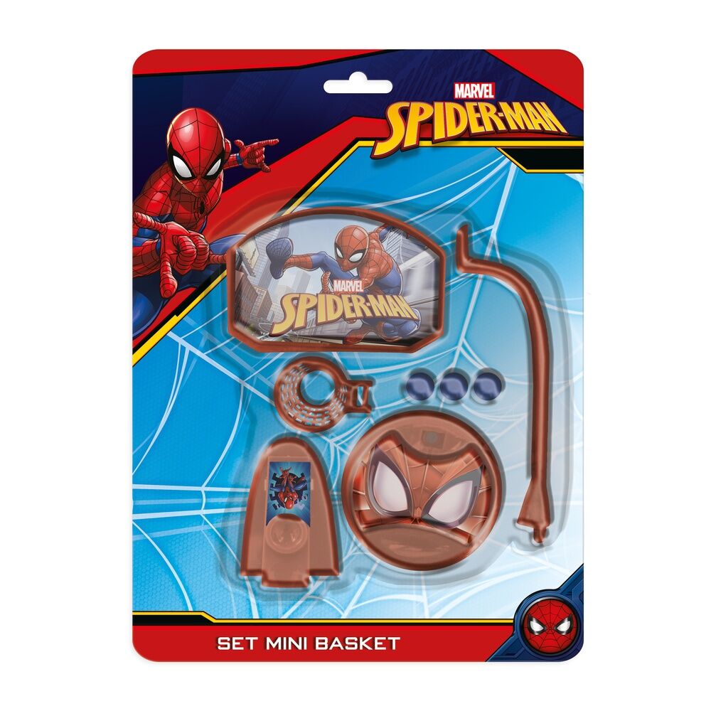 Juego de mini cestas de Spiderman de Marvel