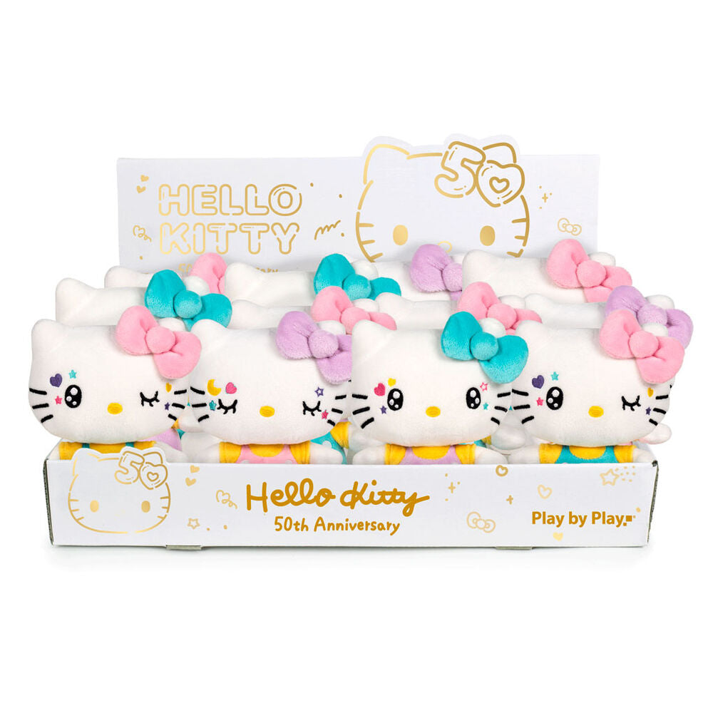 hello kitty 50th anniversary plush toy 16cm assorted