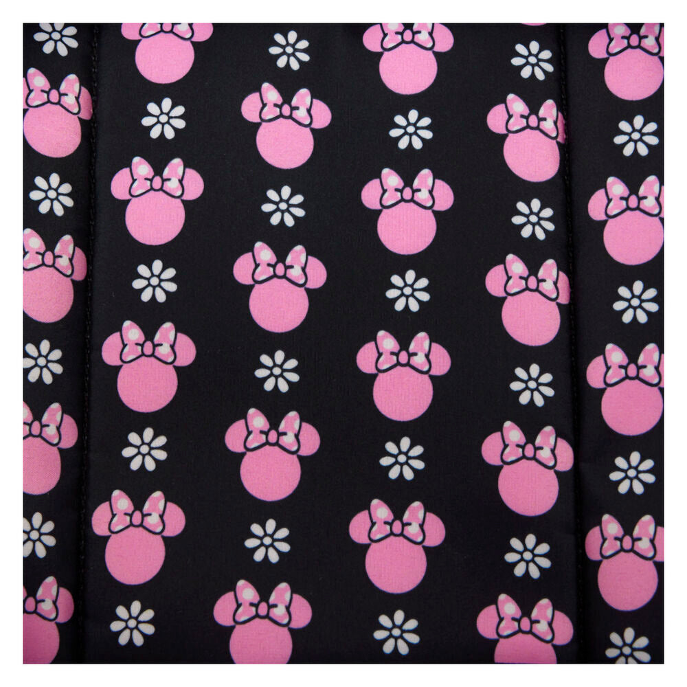 Mochila Loungefly de nylon Floral Rock the Dots Minnie Disney