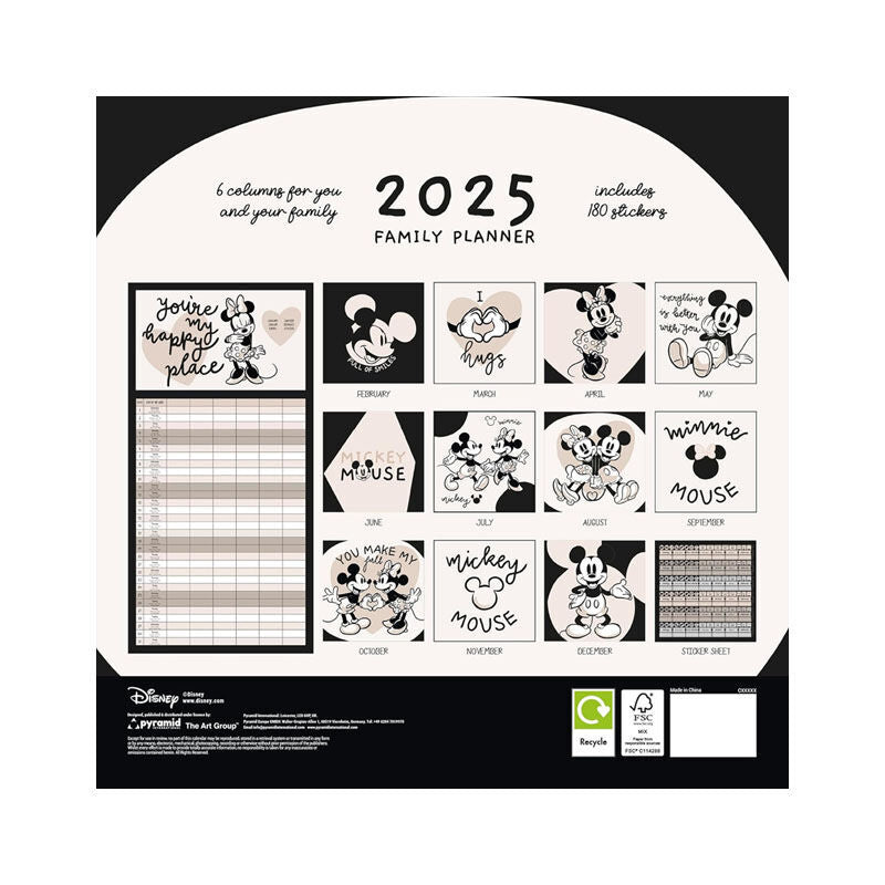 Disney Mickey und Freunde Familienplaner Kalender