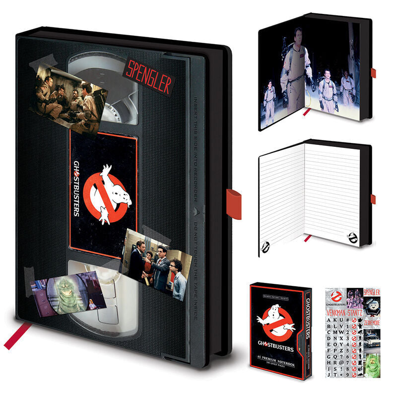 a5 premium notebook vhs ghostbusters