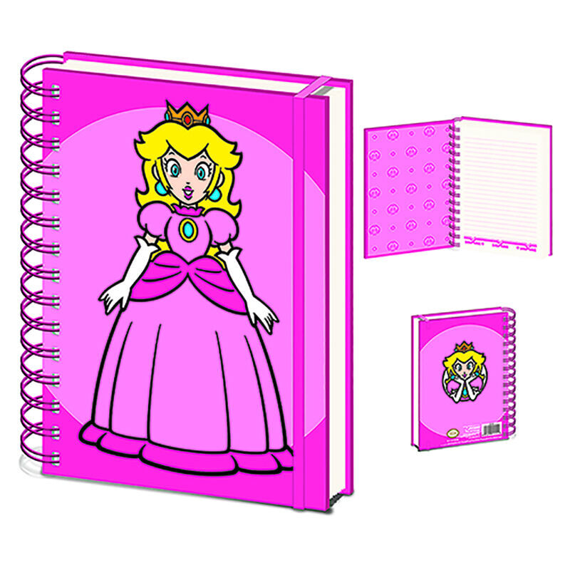 a5 notebook peach super mario bros