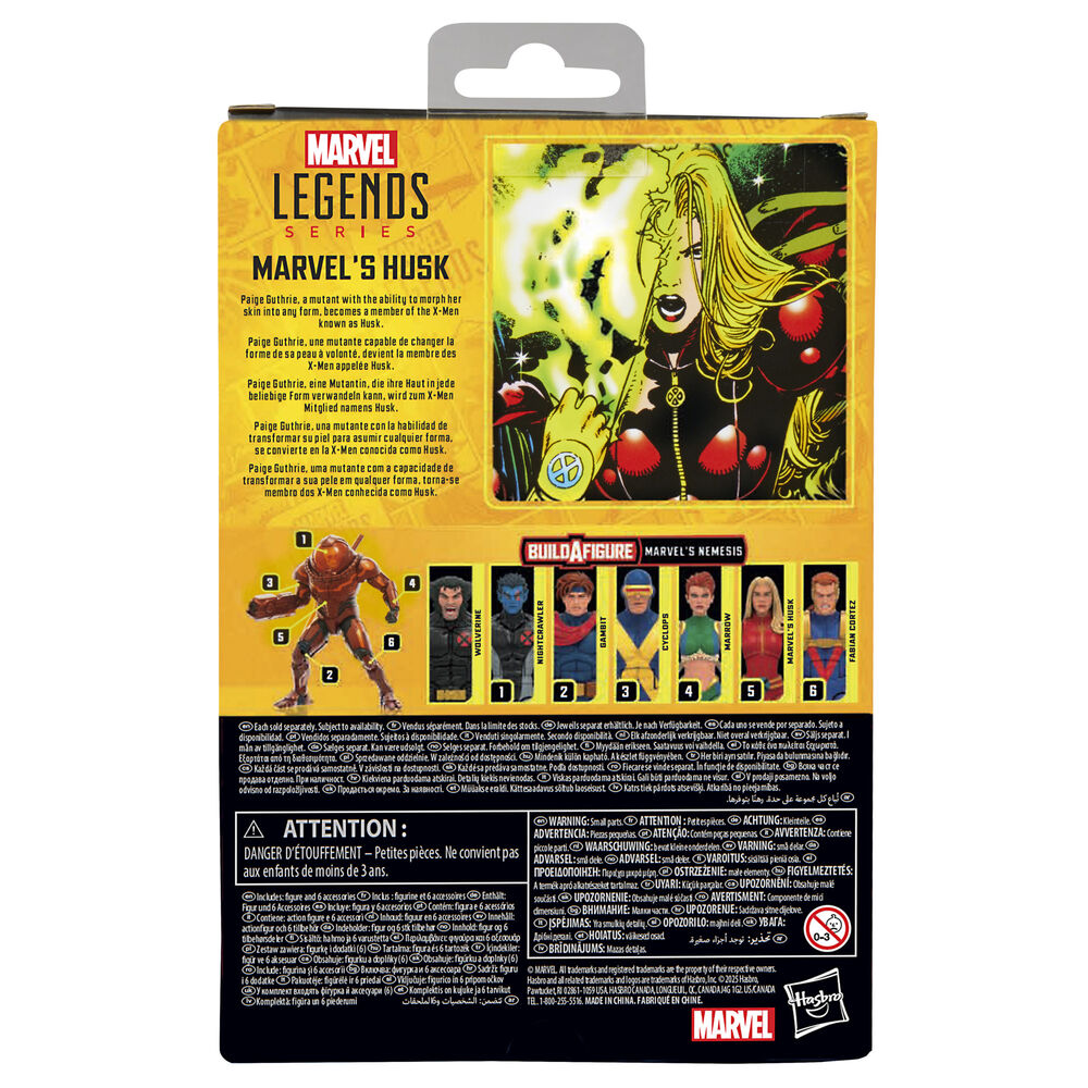 Figura de Husk de Marvel X Men 15 cm.