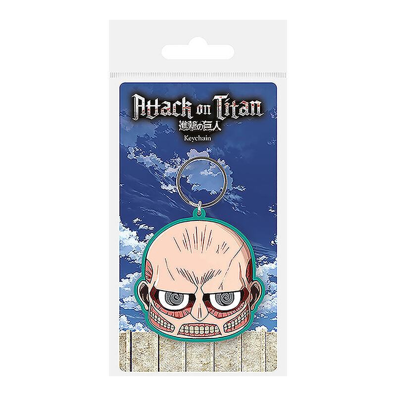 titan colossal attack on titan keychain 6cm