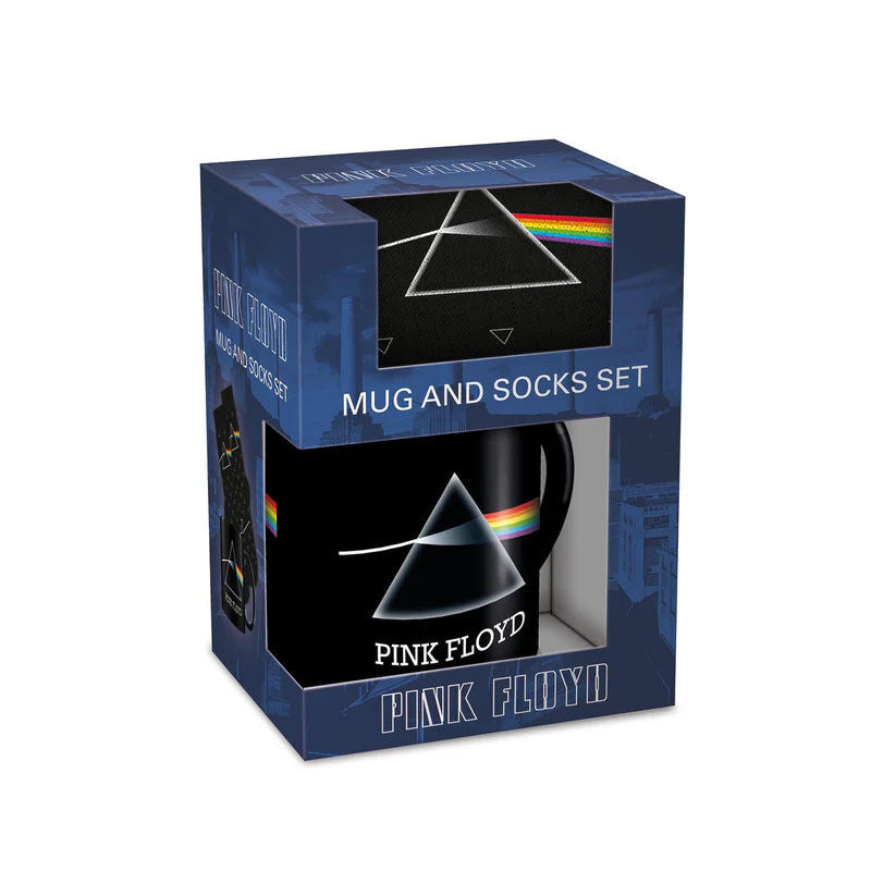 Juego de taza y calcetines de Pink Floyd