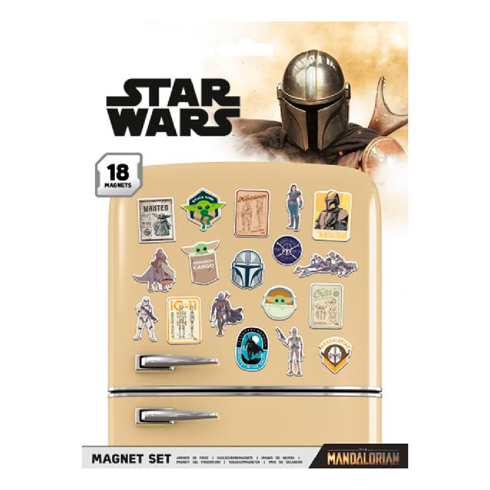 bounty hunter the mandalorian star wars magnet set