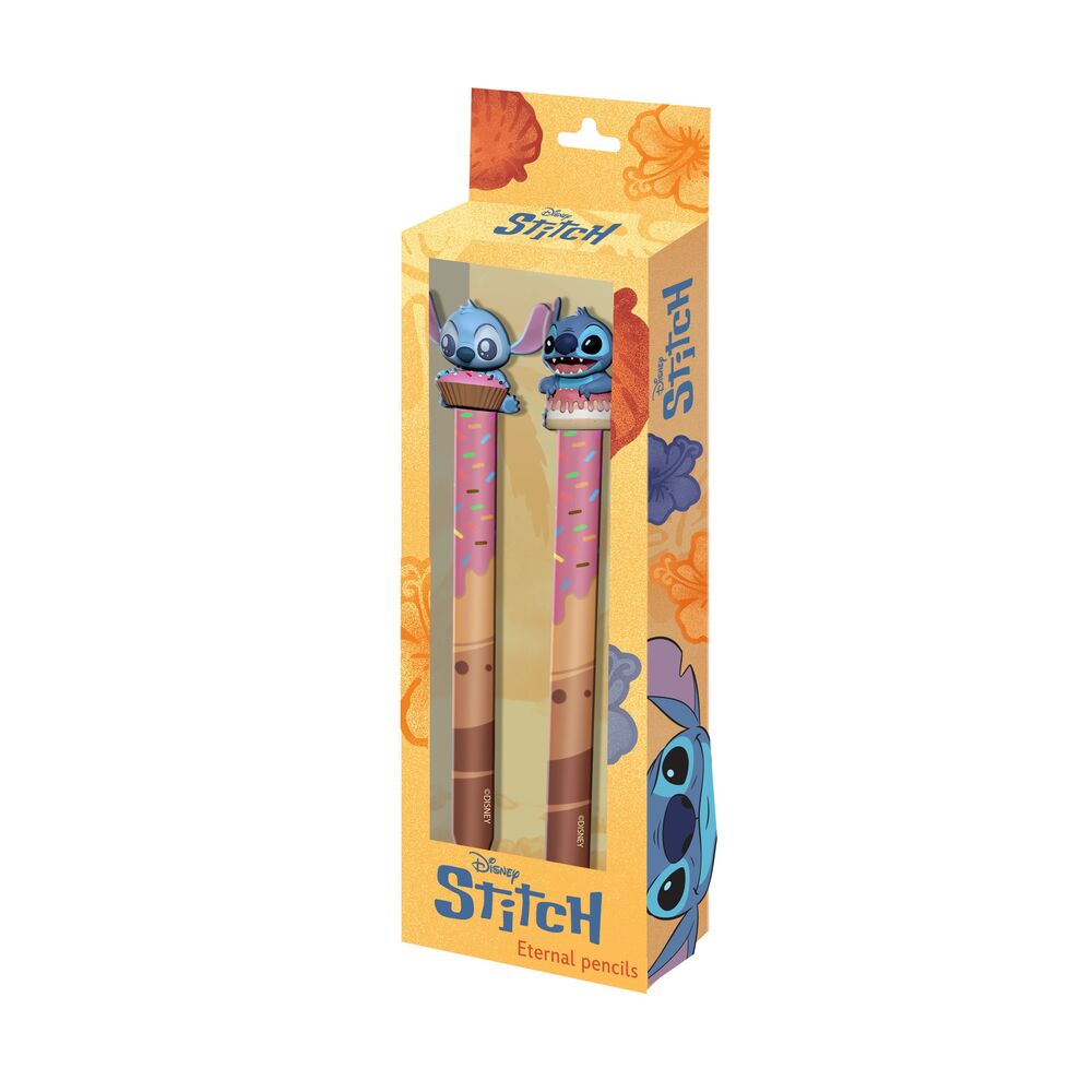 blister pack of 2 disney stitch pencils