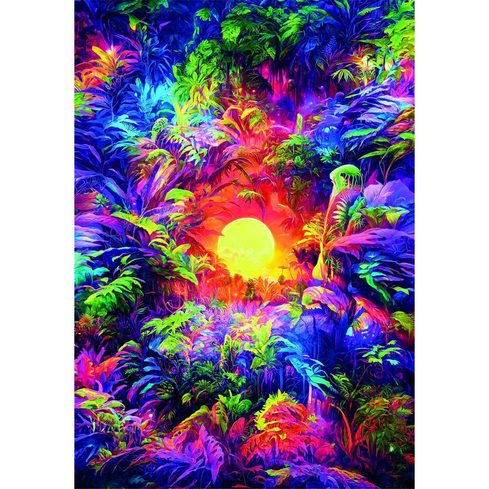 Puzzle Giungla Psichedelica Alba Color Boom 500 pezzi