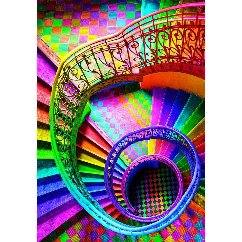 Puzzle Treppe Color Boom 500 teilig