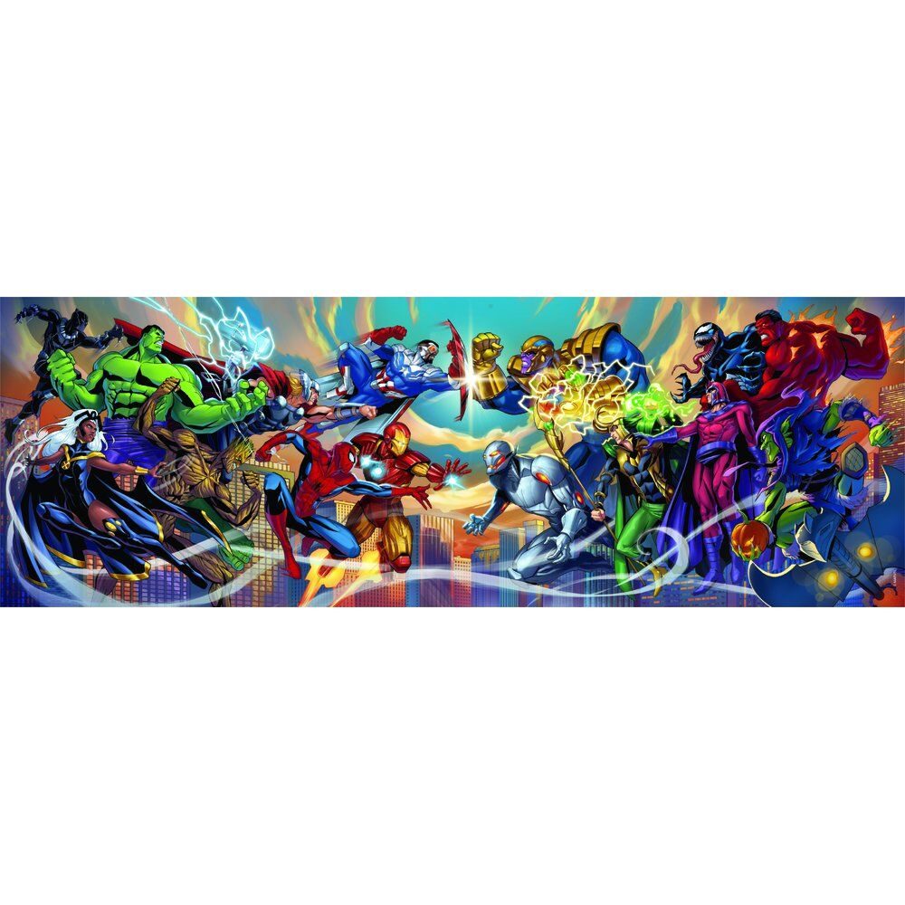 Puzzle Panorama Heroes vs Villains Marvel 1000 pieces