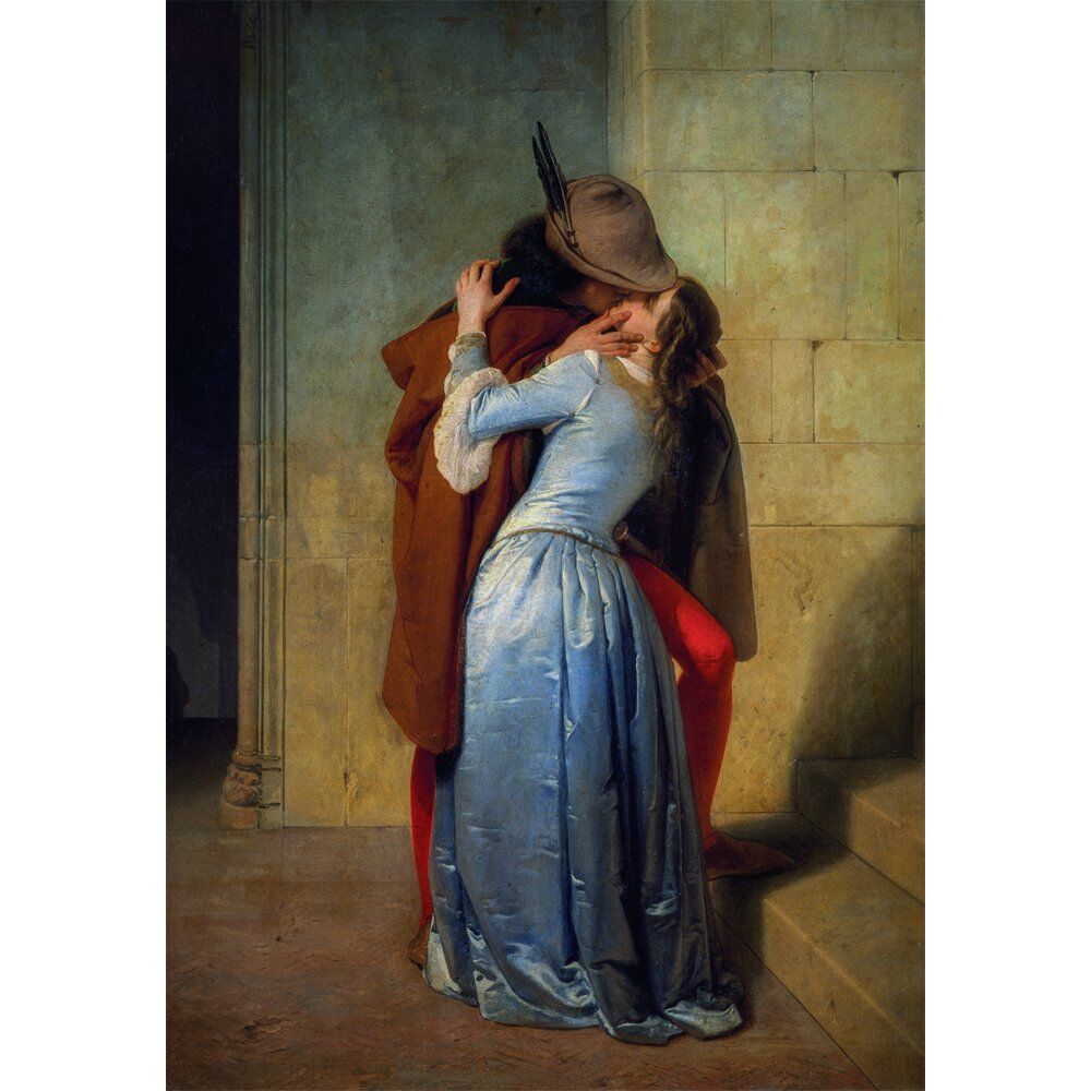 Quebra cabeça do Museu The Kiss Hayez 1000 peças