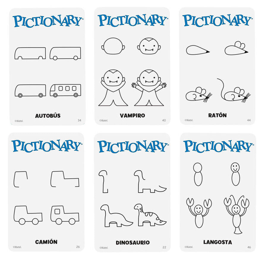 Juego de mesa Pictionary en español