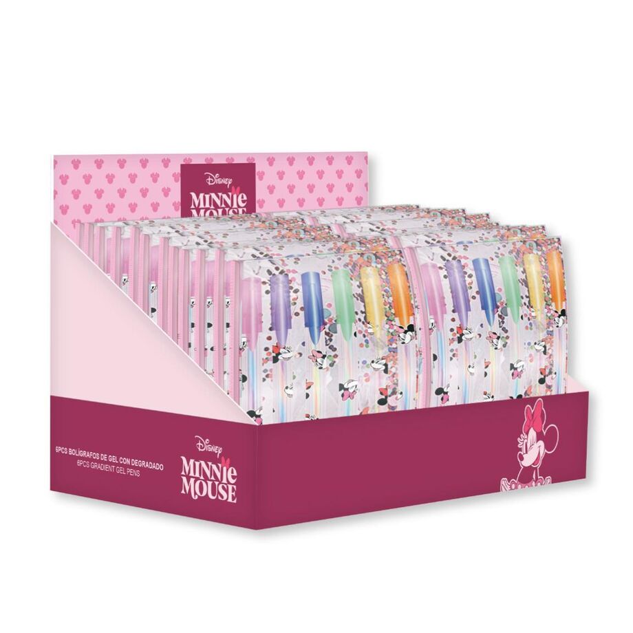 blister of 6 minnie disney gel pens