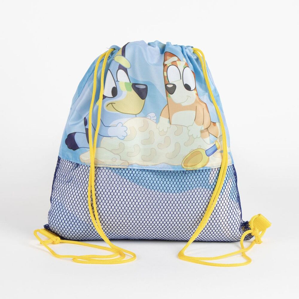 Conjunto de toalha Bluey + saco de dormir + boné