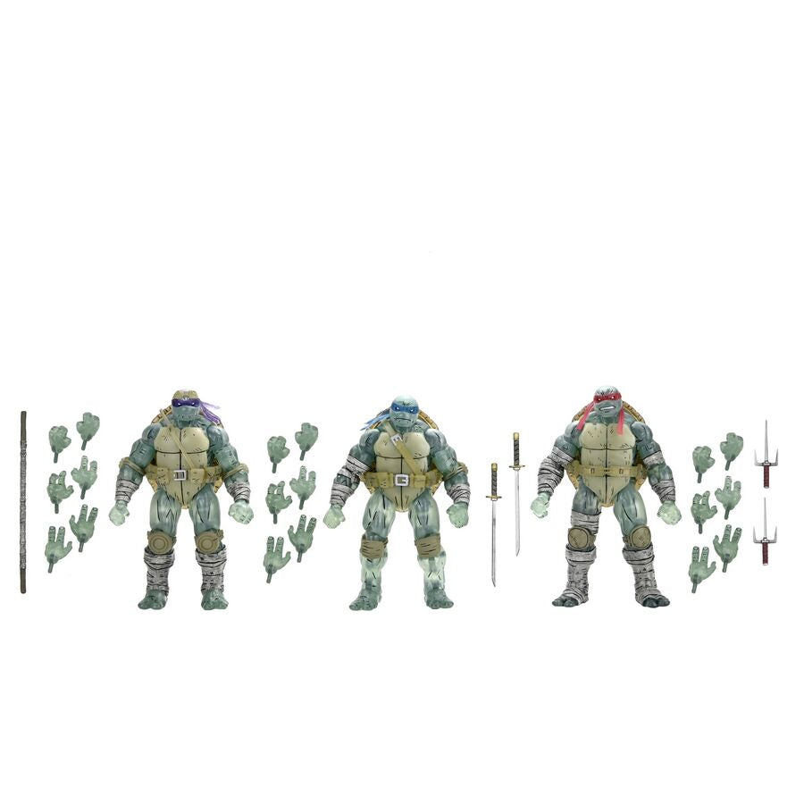 set 3 figures ghost brothers teenage mutant the last ronin ninja turtles 18cm