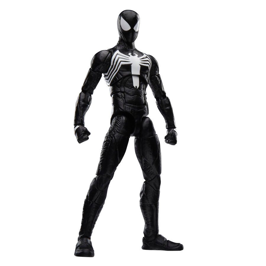 figure peter parker black suit spider man 2 marvel legends 15cm