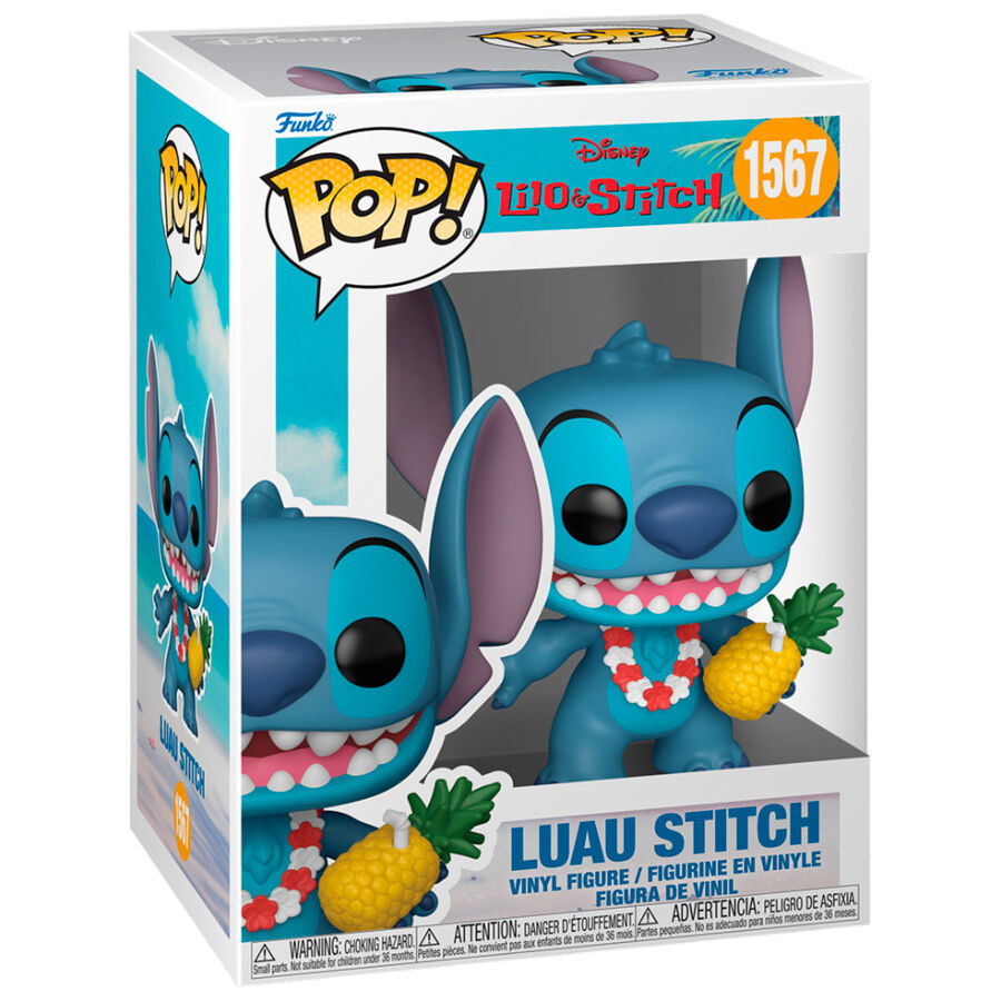 Figura Funko POP do Stitch da coleção Lilo & Stitch Luau da Disney