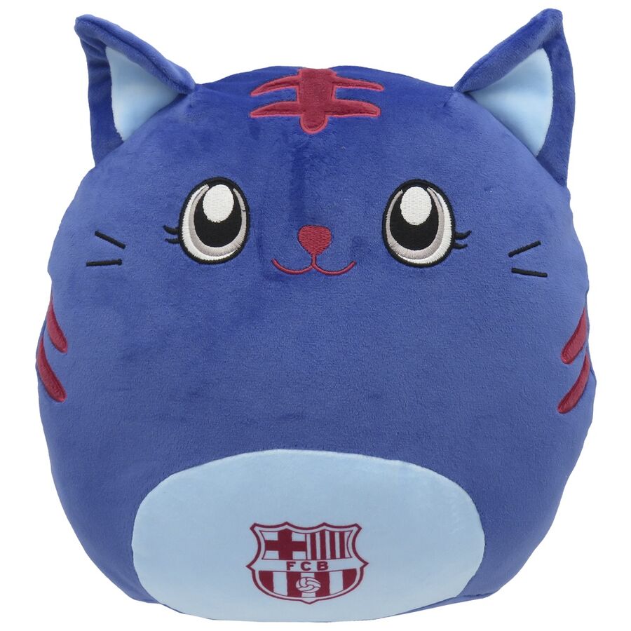 fc barcelona squishy cat plush toy 30cm