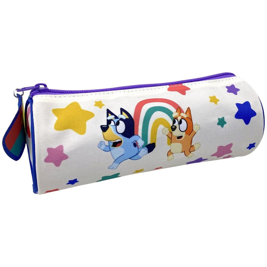 rainbow bluey pencil case