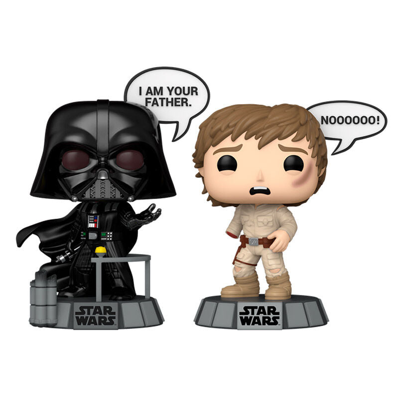blister 2 pop figures star wars darth vader & luke skywalker