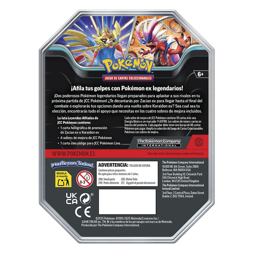 Sommer Pokémon Karten Dose (spanisches Sortiment)