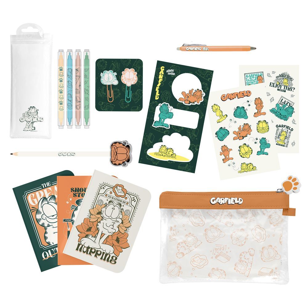 garfield stationery set