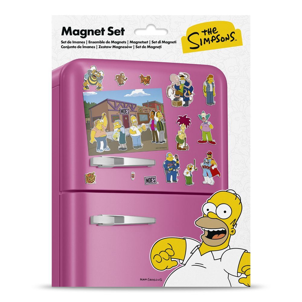 Ensemble d'aimants découpés Moe's Tavern The Simpsons