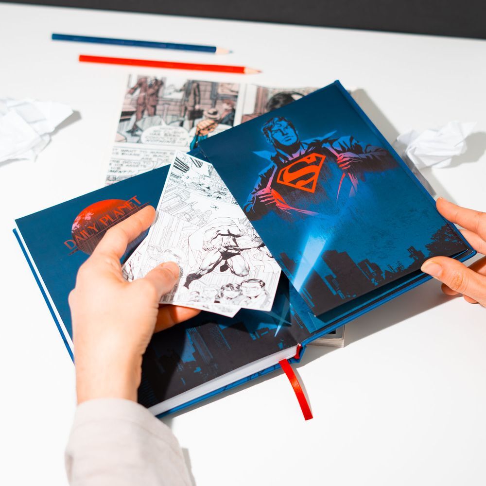 Caderno Premium A5 do Superman da DC Comics