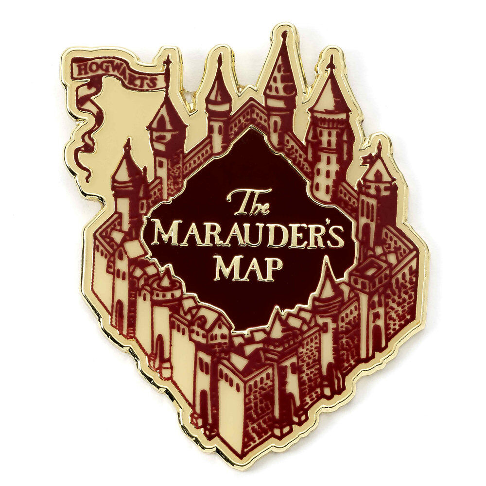 marauders map pin badge harry potter