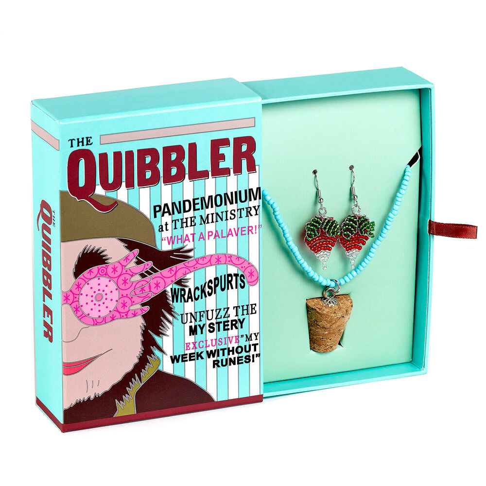 luna lovegoods quibbler harry potter pendant earrings set