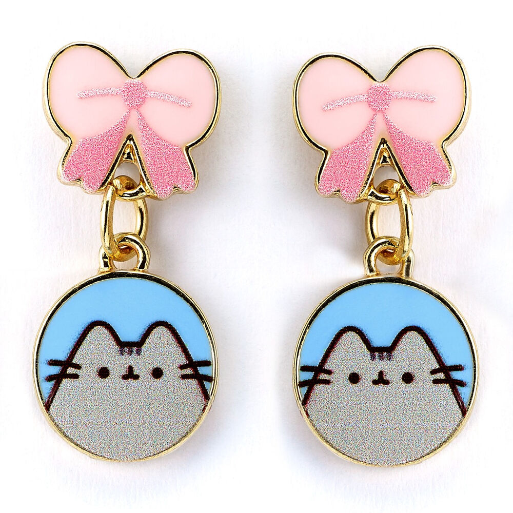Orecchini Pusheen con fiocco
