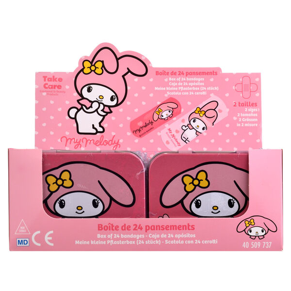 Metal Box of My Melody Hello Kitty Band Aids