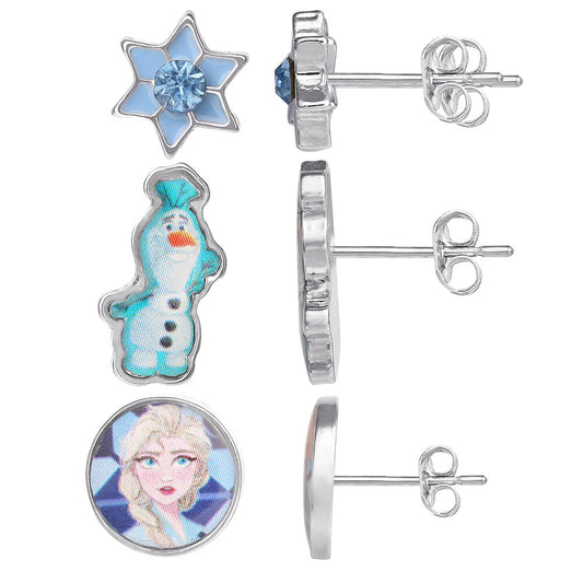 Set of 3 pairs of Frozen Disney earrings
