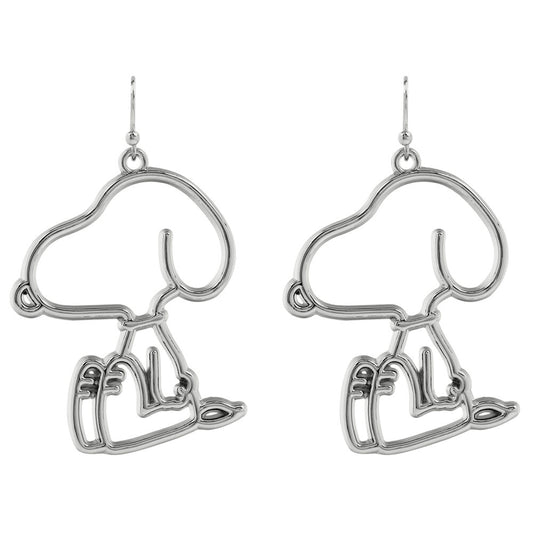 snoopy silver earrings