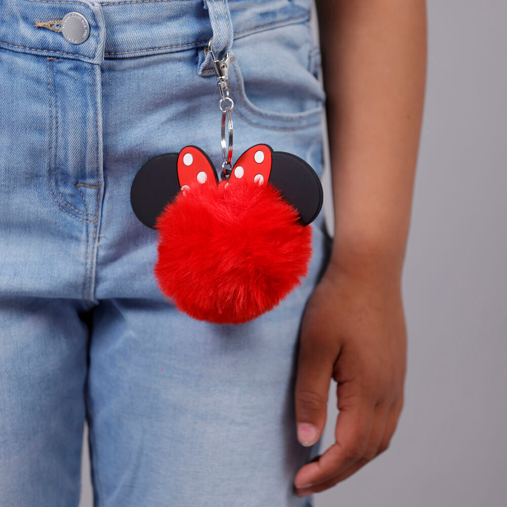Disney Minnie Mouse Pompom Keychain