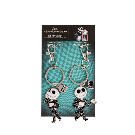 Set di 2 portachiavi di Jack Skellington tratti da Nightmare Before Christmas della Disney