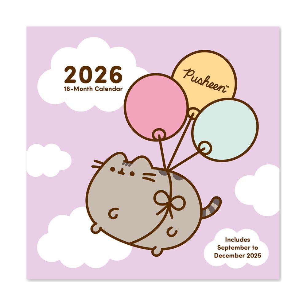 pusheen 2025 2026 calendar