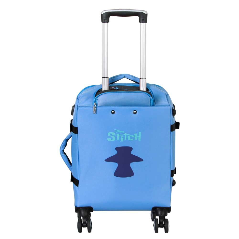 Maleta con ruedas de Disney con diseño de Stitch y Face 55 cm