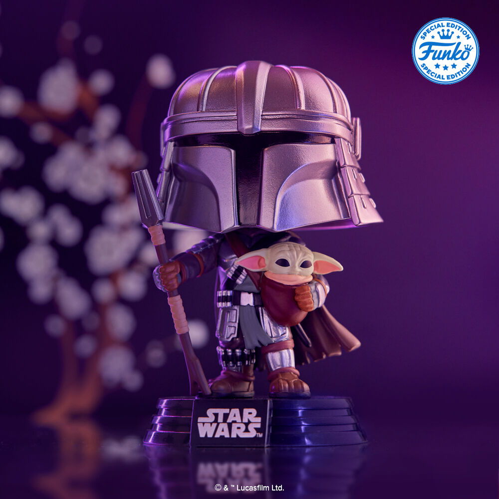 POP Figure Star Wars Impressions Mandalorian with Grogu Exclusive