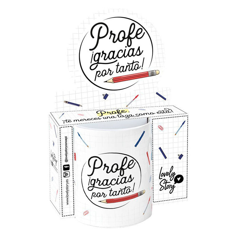 Taza "Gracias profesor/a por todo" 330 ml