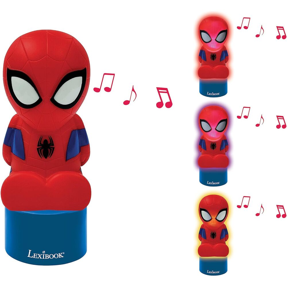 Altavoz de luz nocturna de Spiderman Marvel