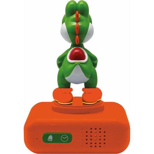 Reloj despertador digital de Yoshi de Super Mario Bros con luz nocturna