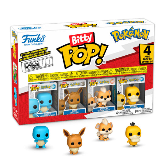 blister 4 bitty pop pokemon squirtle figures