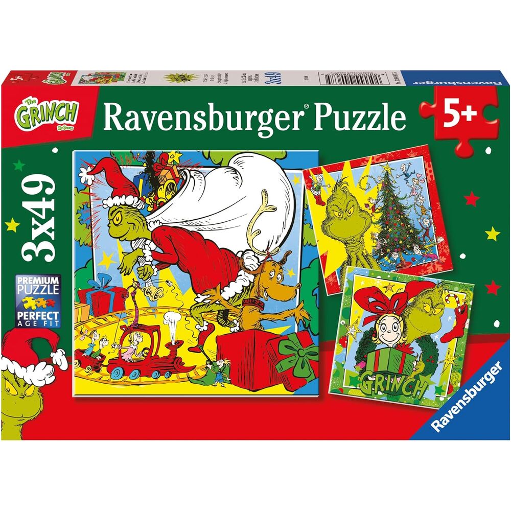 the grinch puzzle 3x49pcs