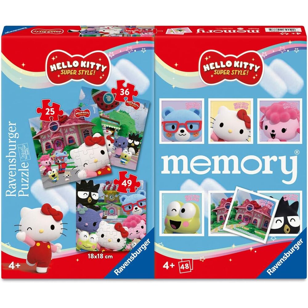 multipack memory 3 hello kitty puzzles