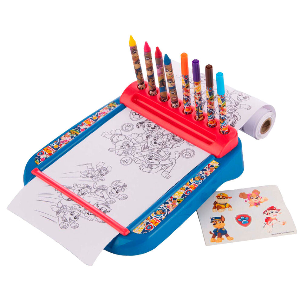 paw patrol roll & go drawing station