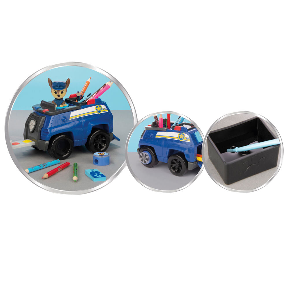 chase's car coloring page paw patrol