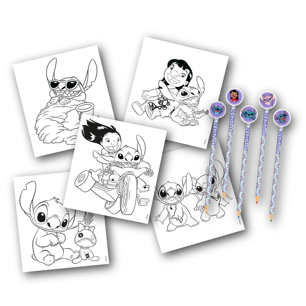 Disney Stitch Malbuch + Stifte