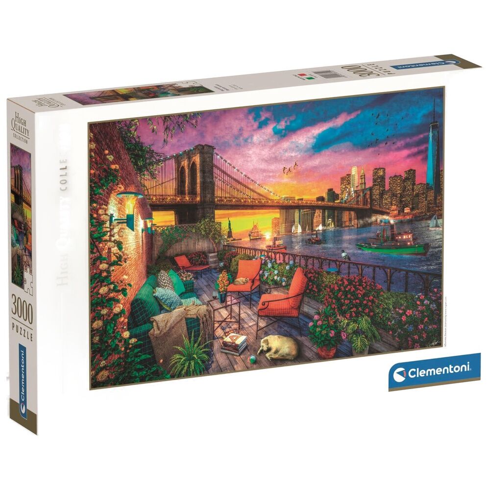 manhattan balcony sunset puzzle high quality 3000 pieces