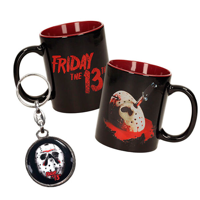 friday the 13th mug metal keychain